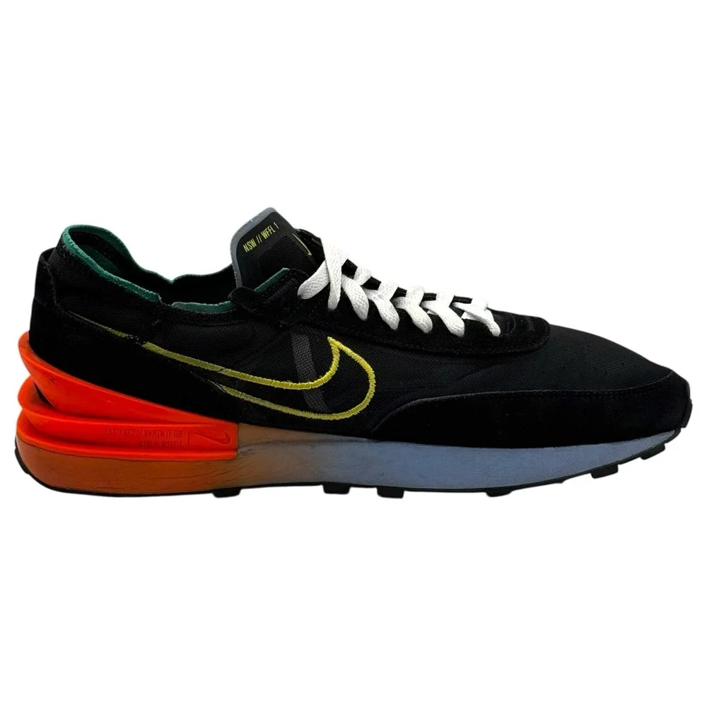 Nike Waffle One Peace‎ and Unity Men's Size 13 DM9049-001 Black Yellow Red Gym
